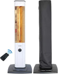 VASNER StandLine 23R Infrarot-Heizstrahler 2300W mit Fernbedienung und Schutzhülle, Weiß